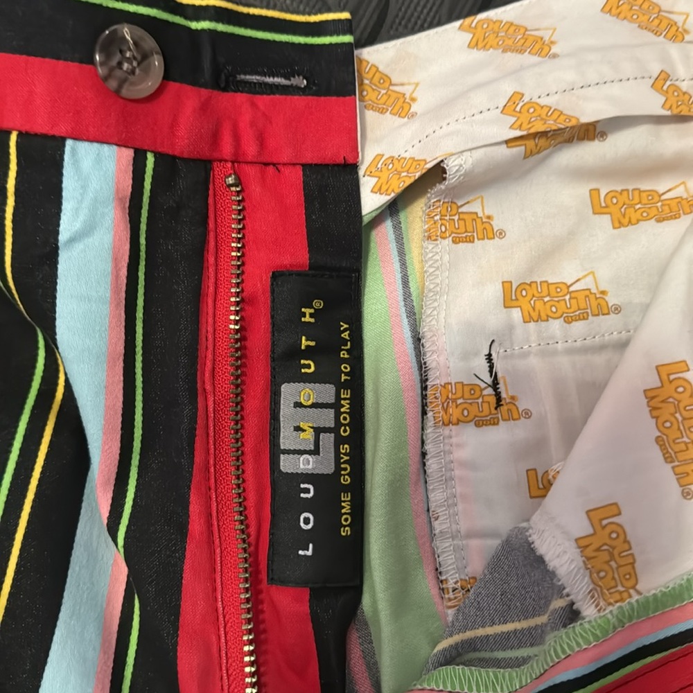 Loudmouth Mens Sport golf multi color shorts Size 42waist, 99% cott - Picture 4 of 5